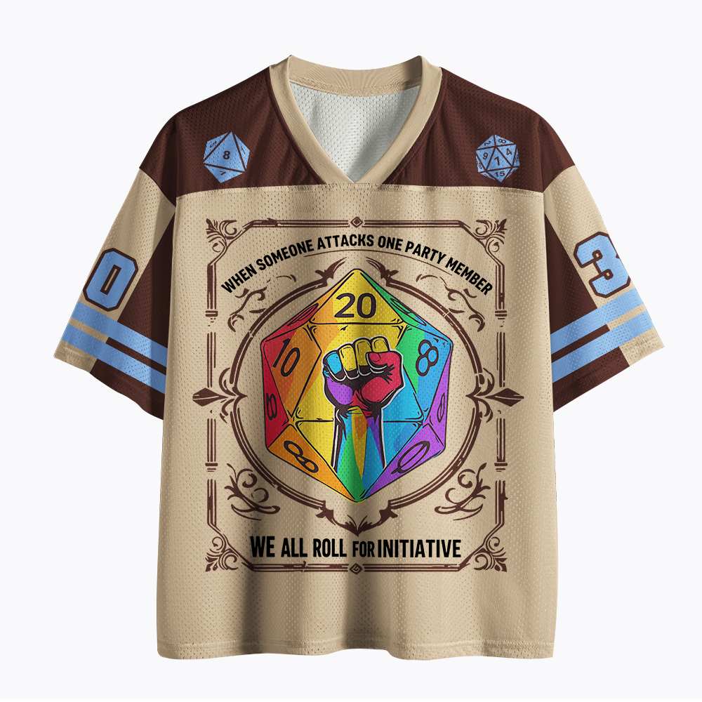 We All Roll for Initiative Mesh Jersey