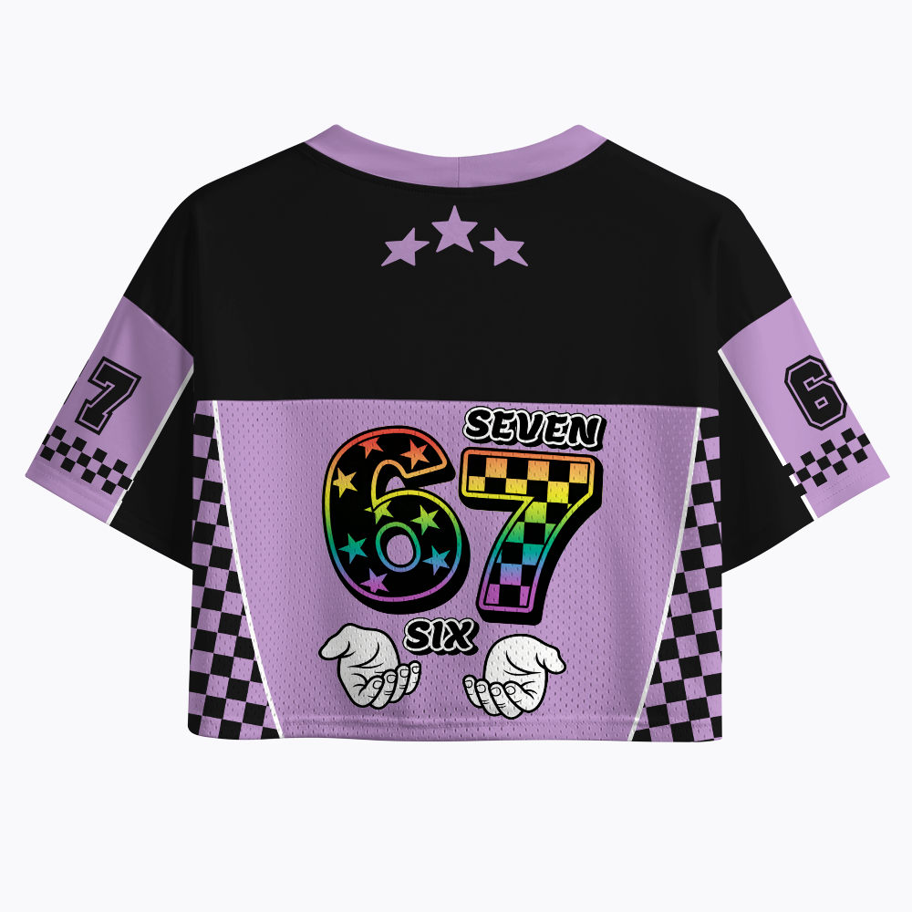 Rainbow 67 Crop Sports Jersey