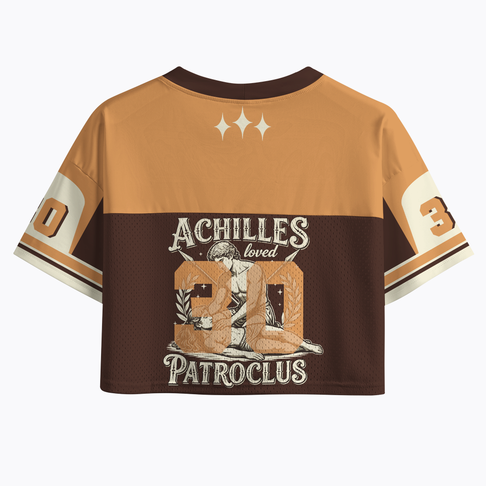 Achilles Loved Patroclus Crop Sports Jersey