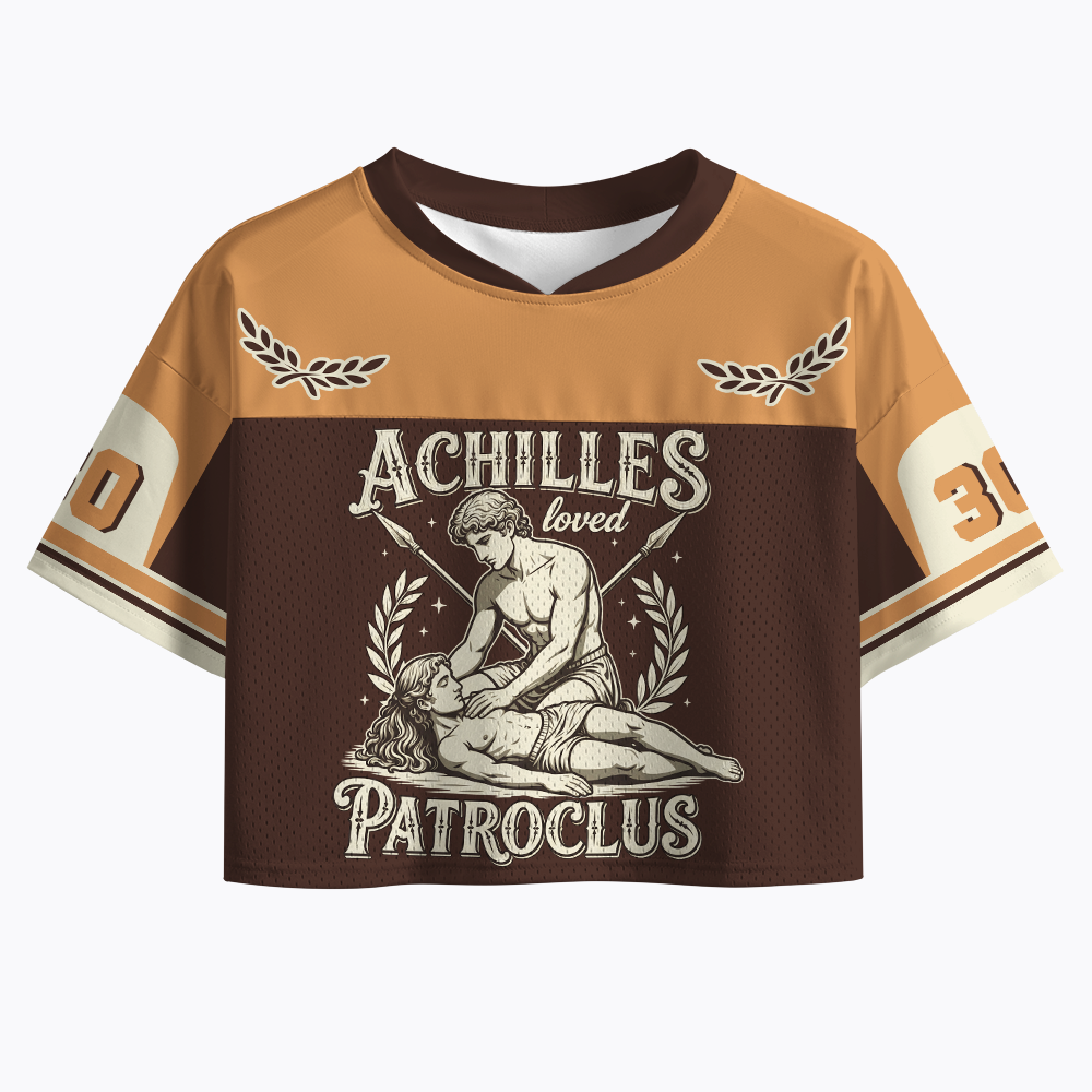 Achilles Loved Patroclus Crop Sports Jersey