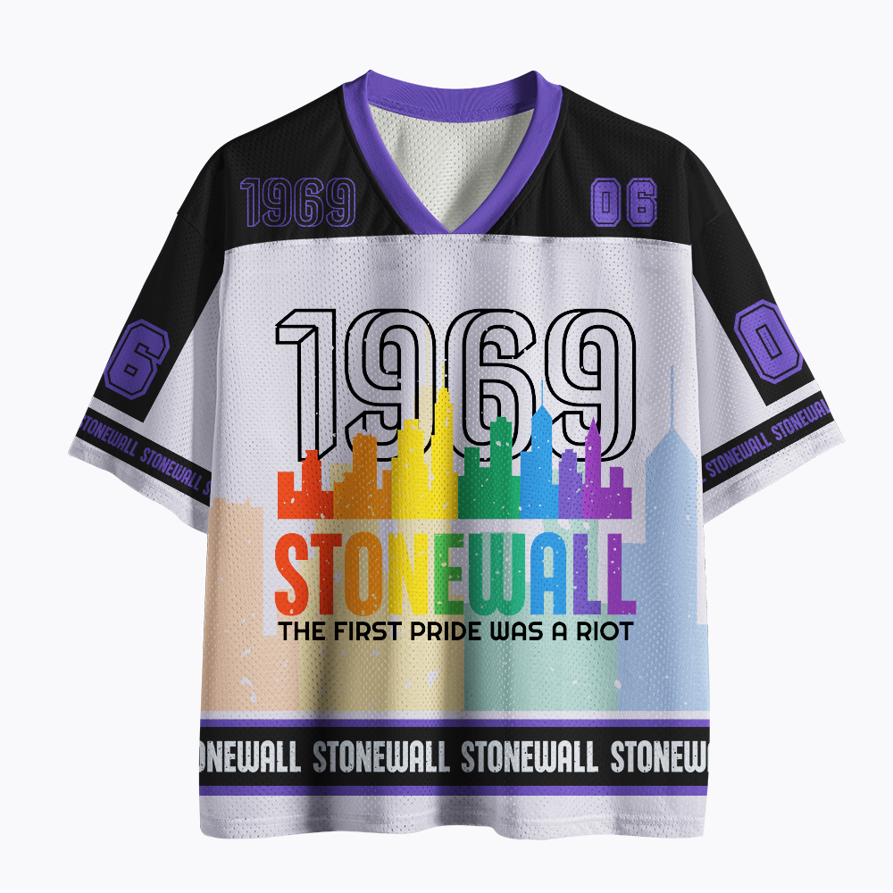 The first Pride Was a Riot Shirt EST 1969 Pride Mesh Jersey
