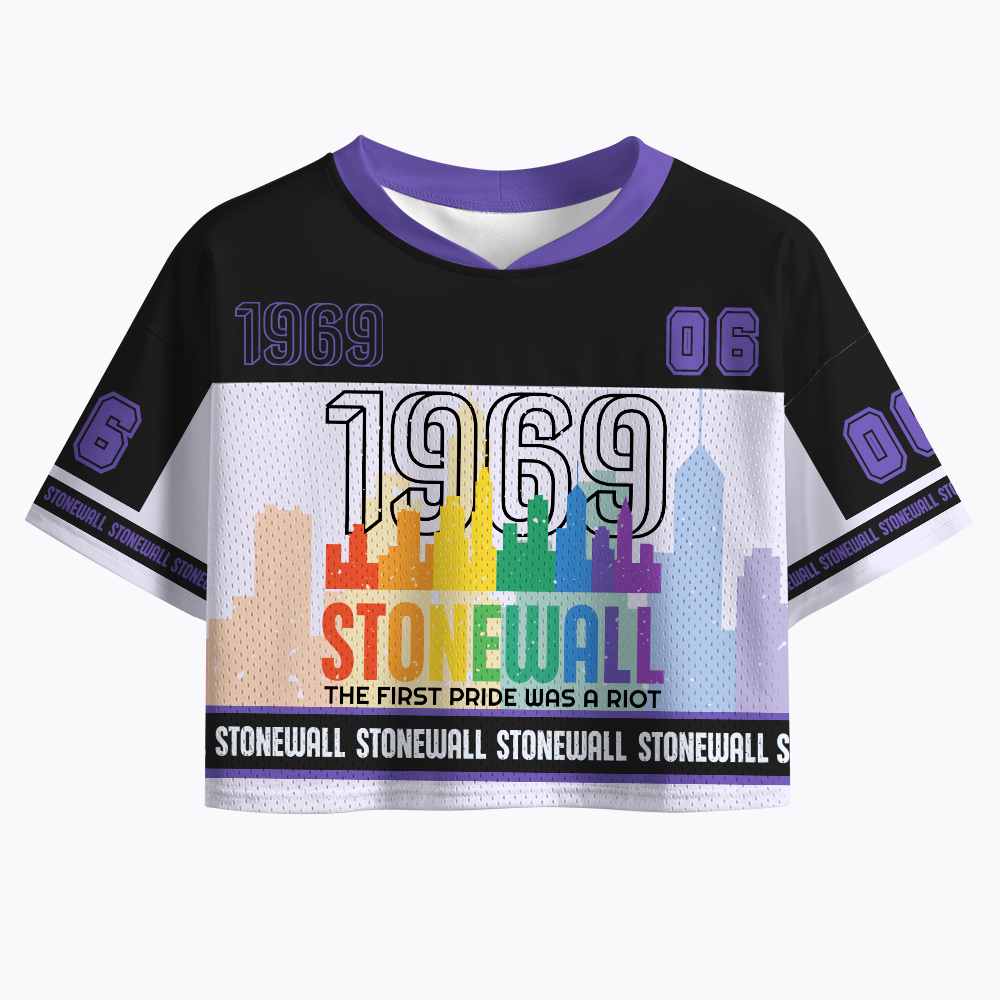 The first Pride Was a Riot Shirt EST 1969 Pride Crop Sports Jersey