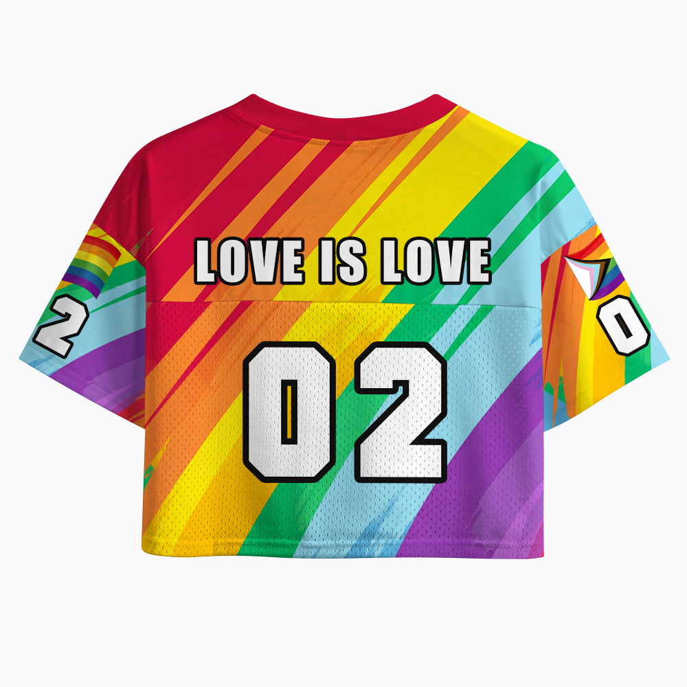 LOVE IS LOVE Pride Crop Sports Jersey