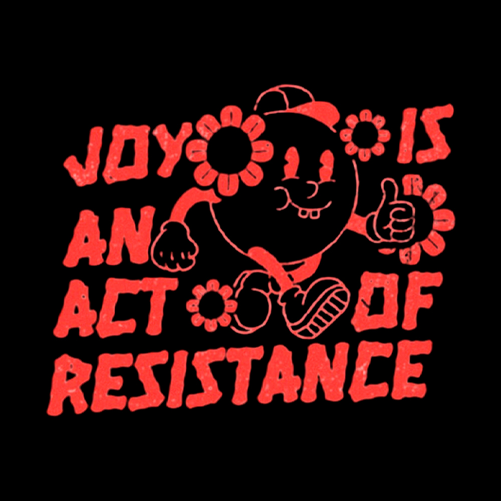 Joy Is An Act Of Resistance Off Shoulder T-shirt