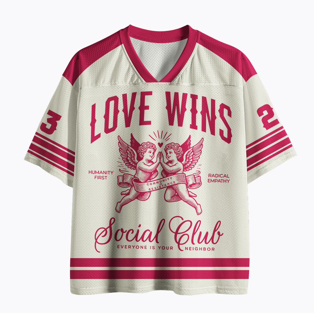LOVE WINS Social Club Mesh Jersey
