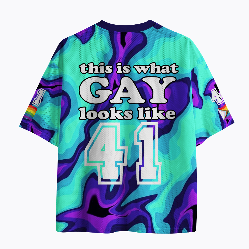 This Is What Gay Looks Like Mesh Jersey