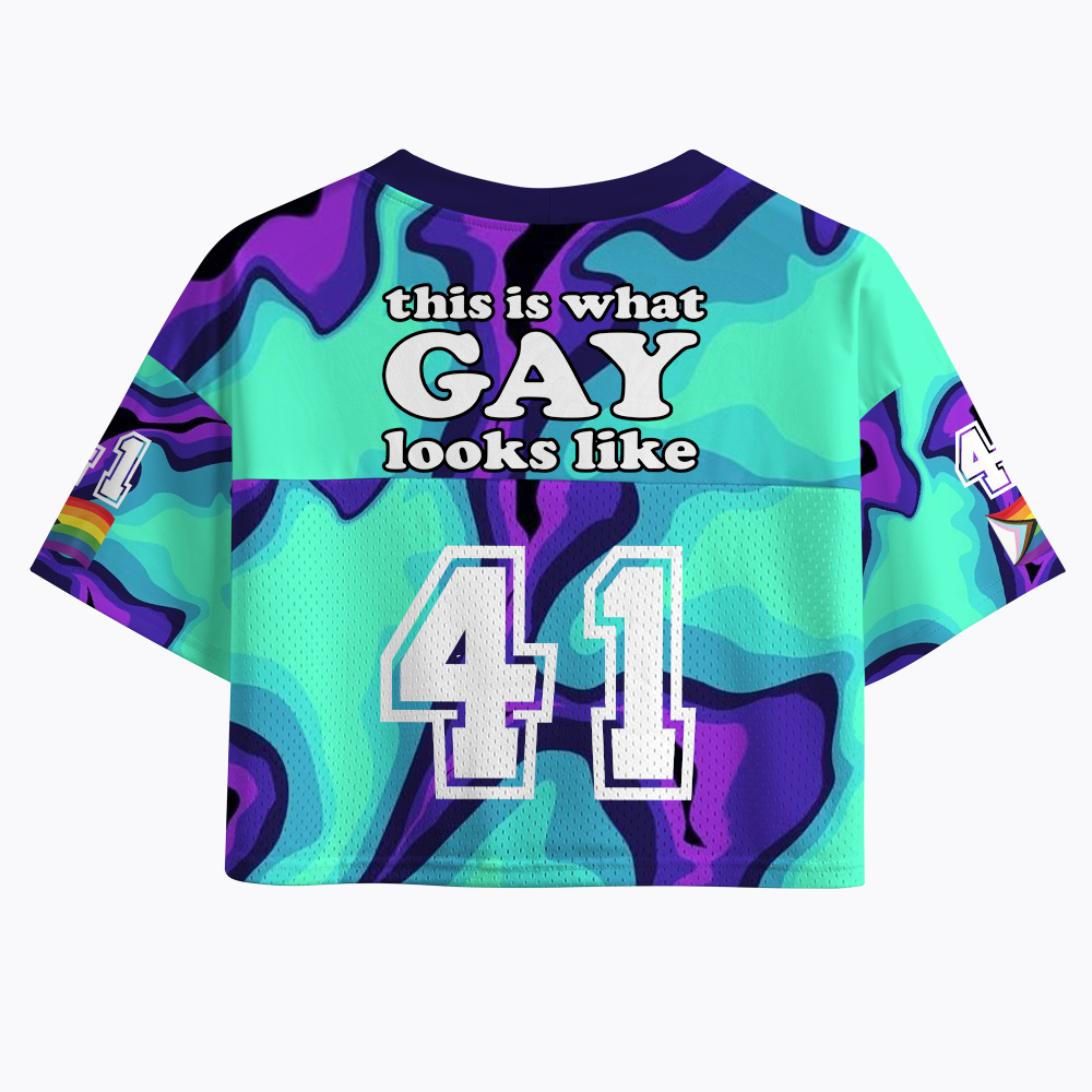 This Is What Gay Looks Like Crop Sports Jersey