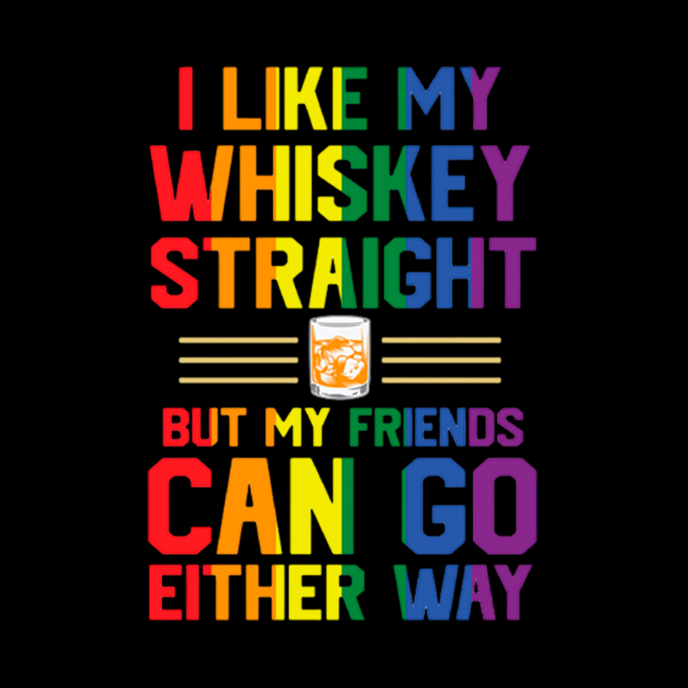 LGBTQ+ Straight Whiskey Washed T-Shirt