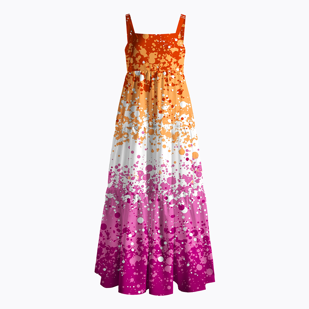 Lesbian Pride Inclusive LGBTQ+ Summer Maxi Dress