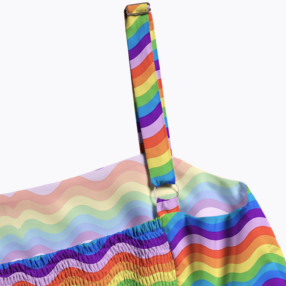 Rainbow Wave Maxi Dress