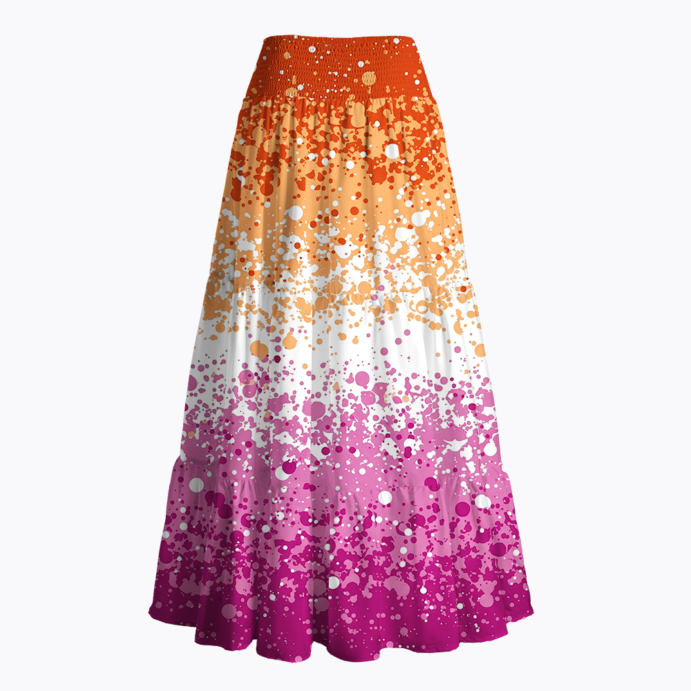 Lesbian Pride Inclusive LGBTQ+ Summer Maxi Skirt