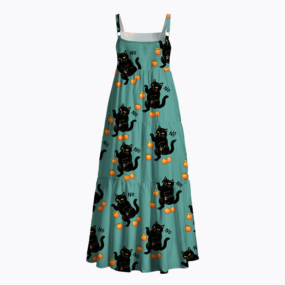 No Kings Black Cat Maxi Dress