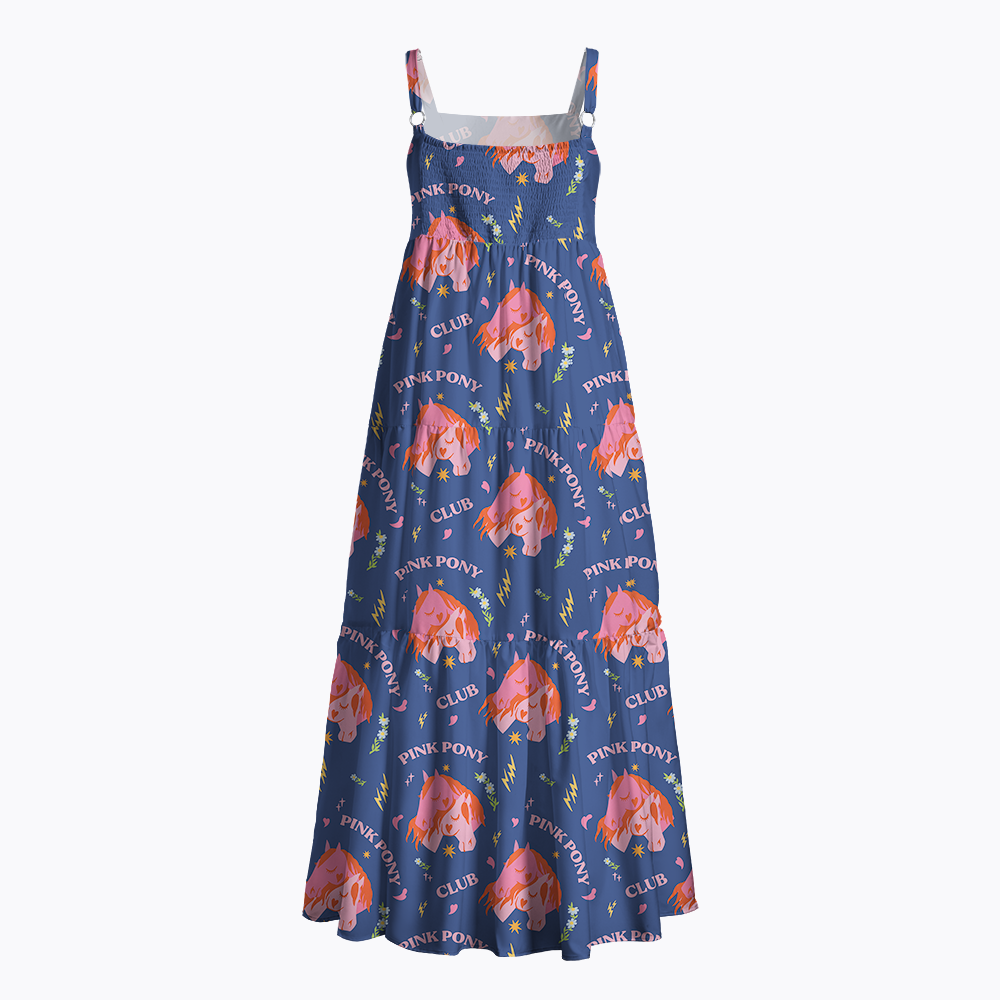 Pink Pony Maxi Dress