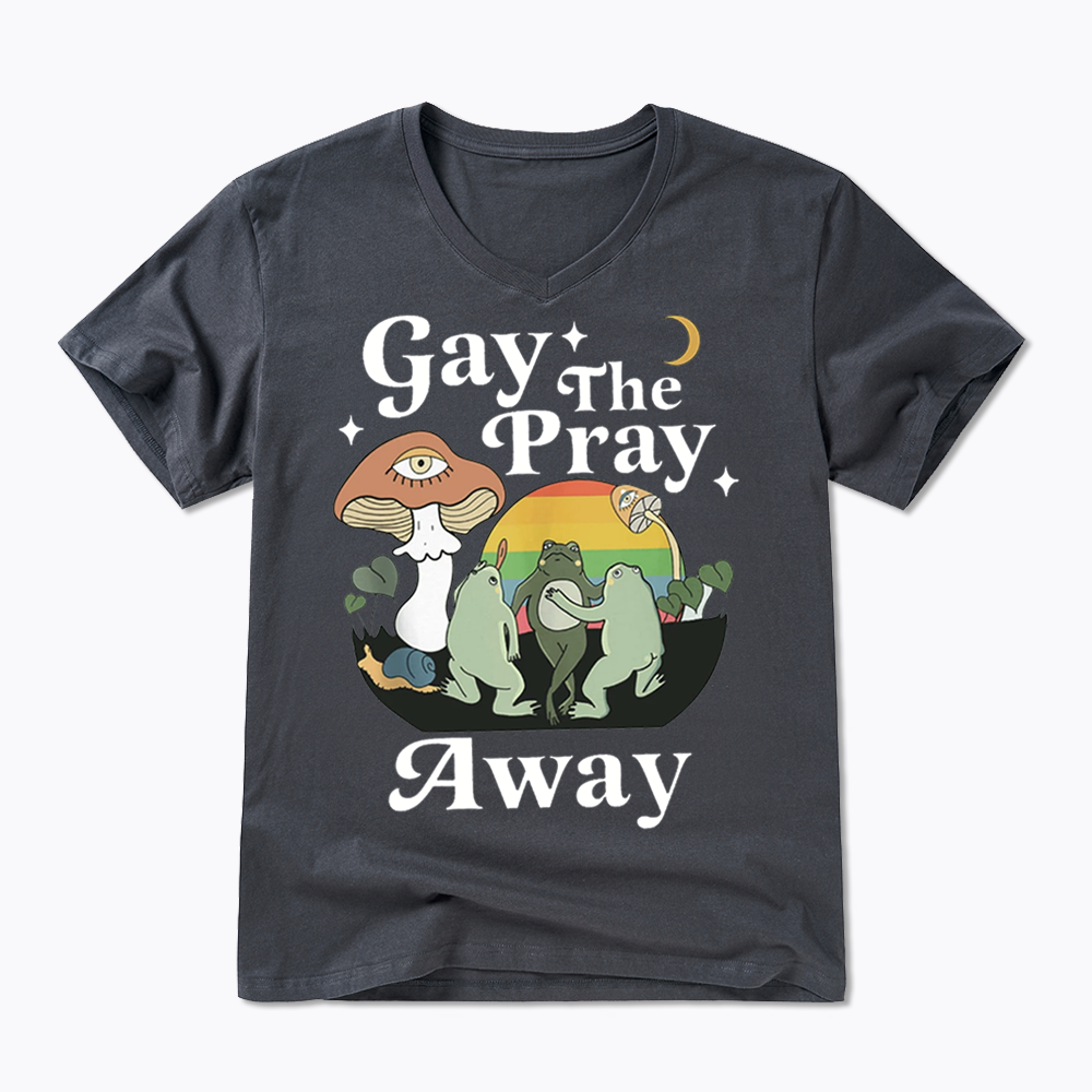 Pray Away V-Neck Classic T-Shirt