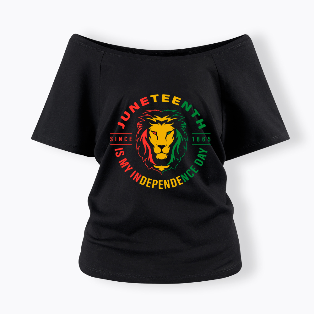 Juneteenth History Off Shoulder T-shirt