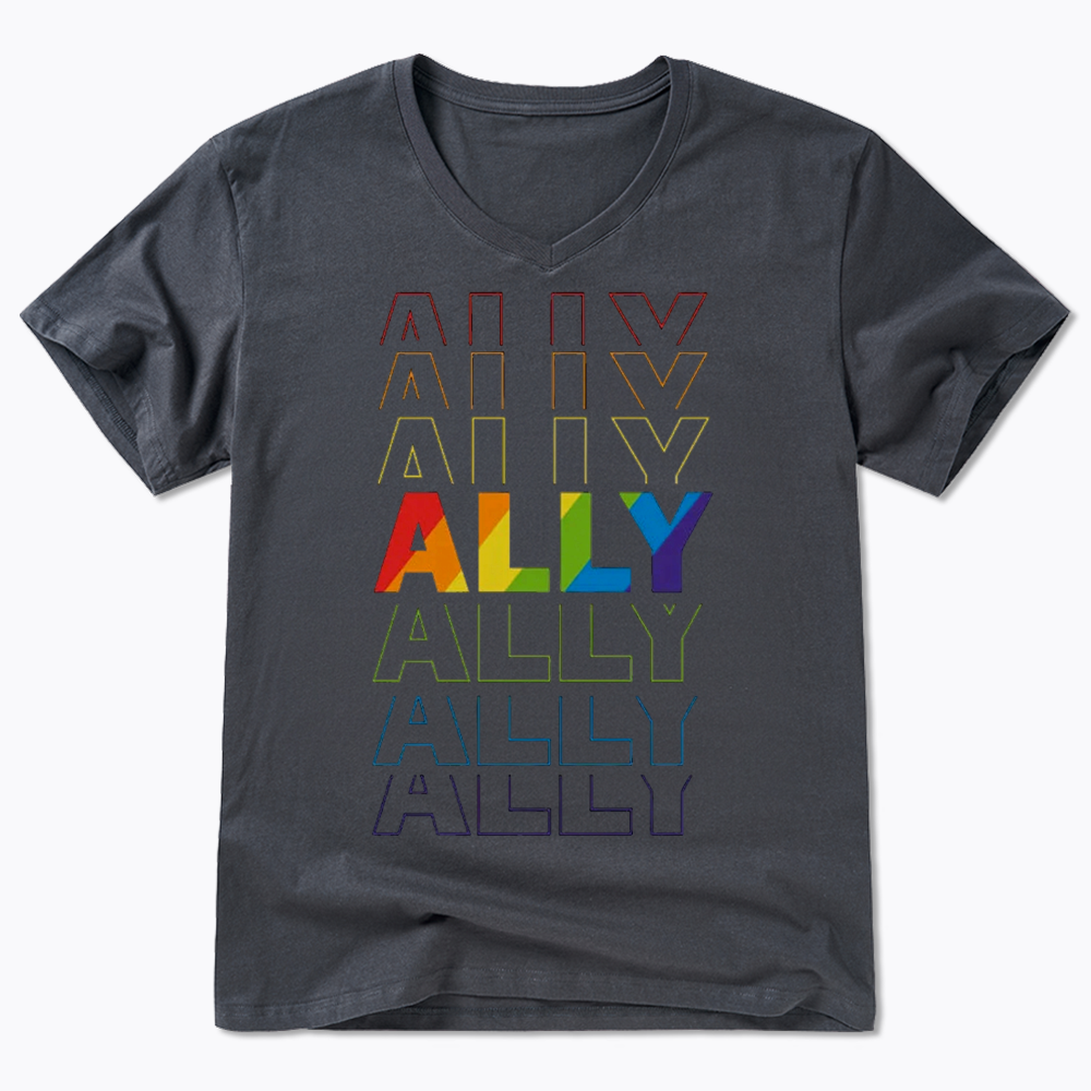 Pride Gift For Ally V-Neck Classic T-Shirt
