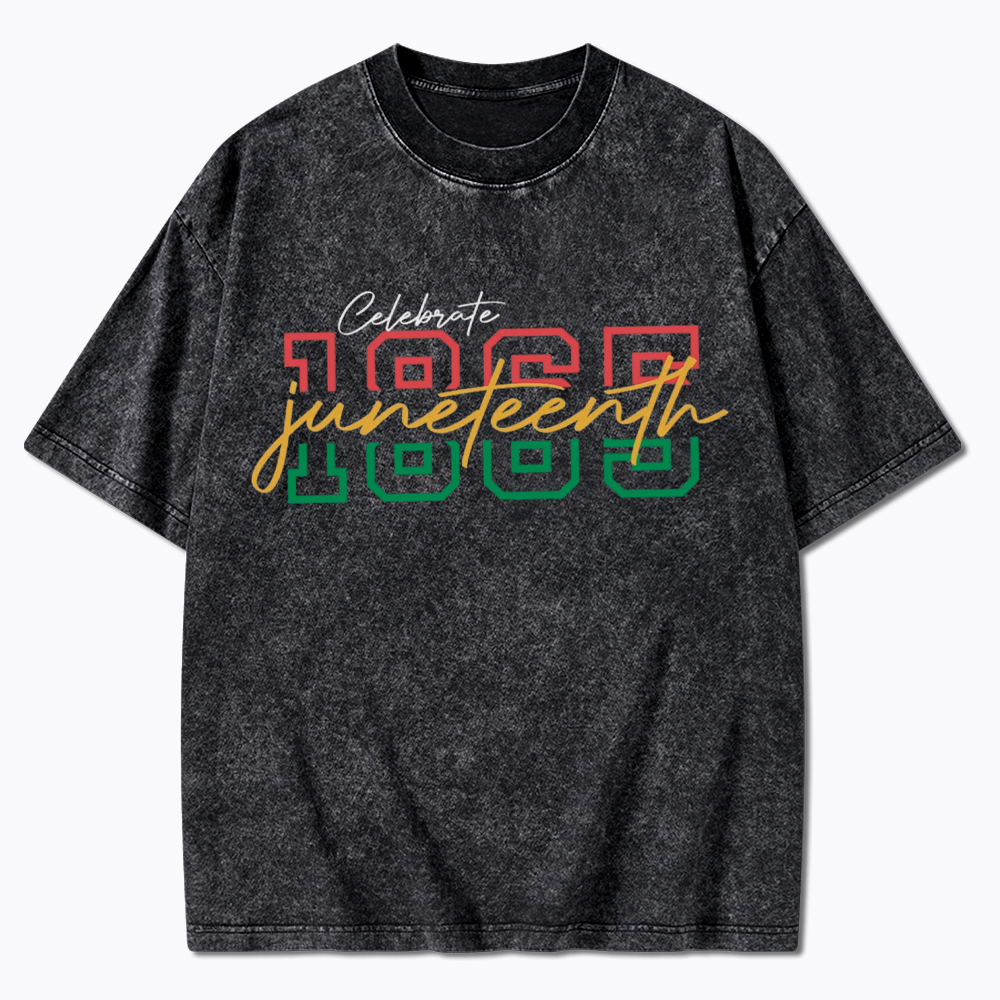 Celebrate 1865 Juneteenth Washed T-Shirt