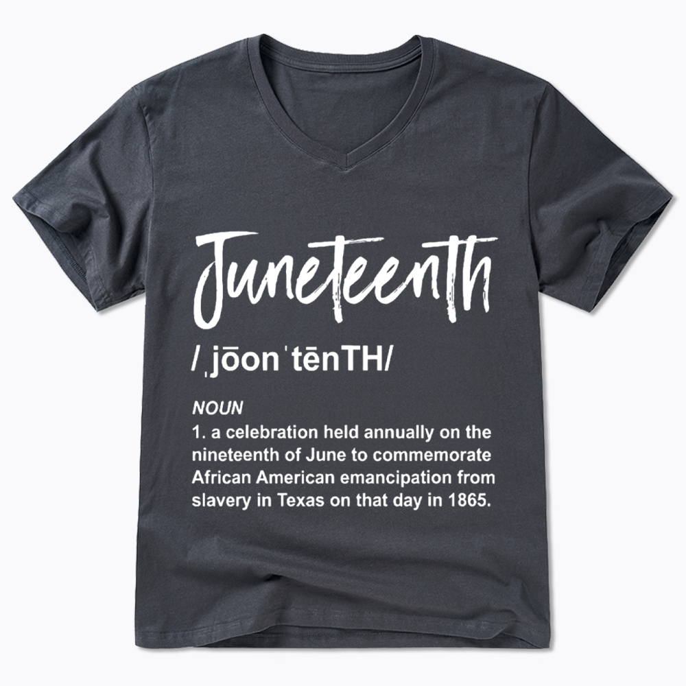Black History Juneteenth 1865 V-Neck Classic T-Shirt