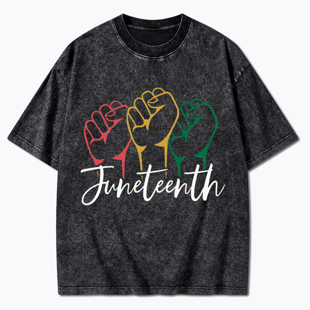 Juneteenth Black History Washed T-Shirt