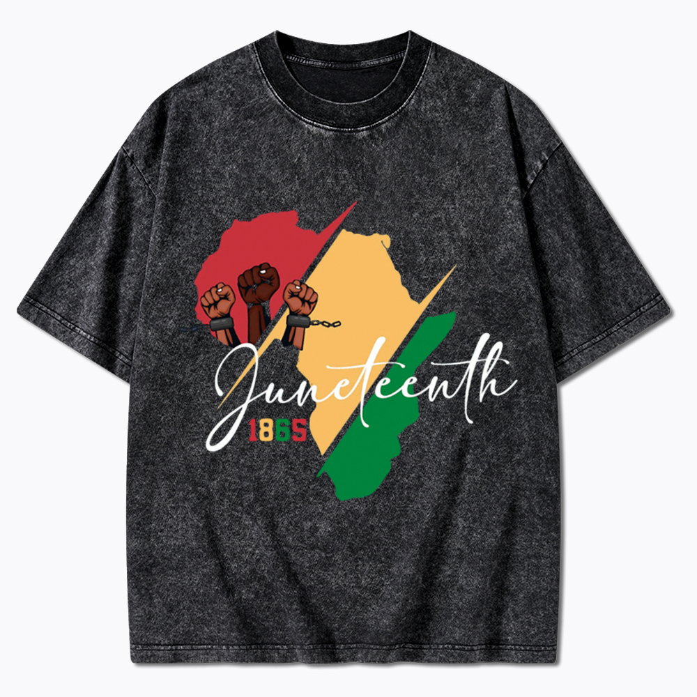 Black Culture Juneteenth Washed T-Shirt