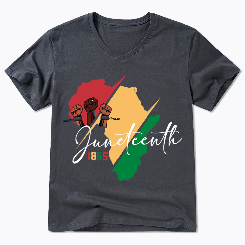 Black Culture Juneteenth V-Neck Classic T-Shirt