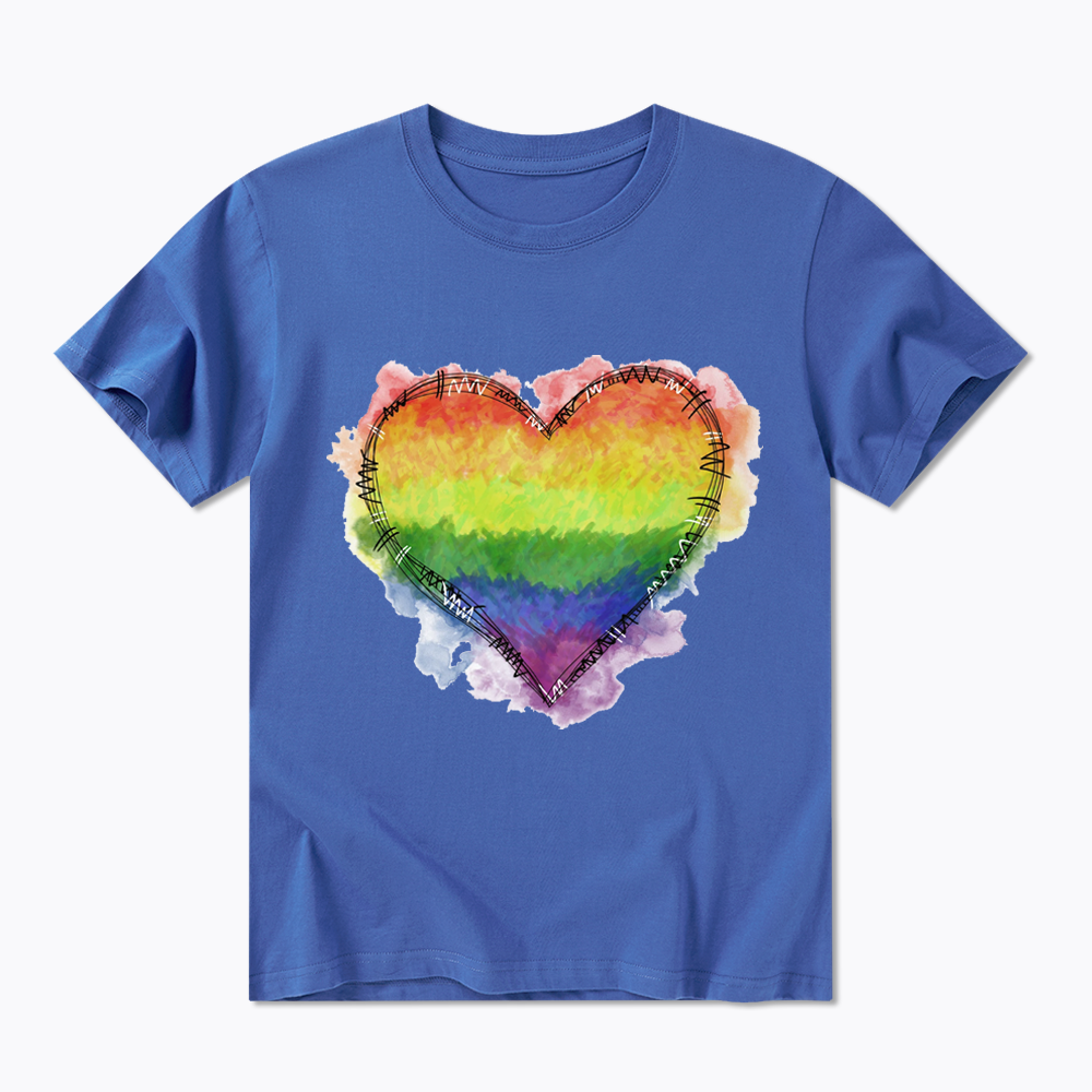 Rainbow Heart Classic T-Shirt