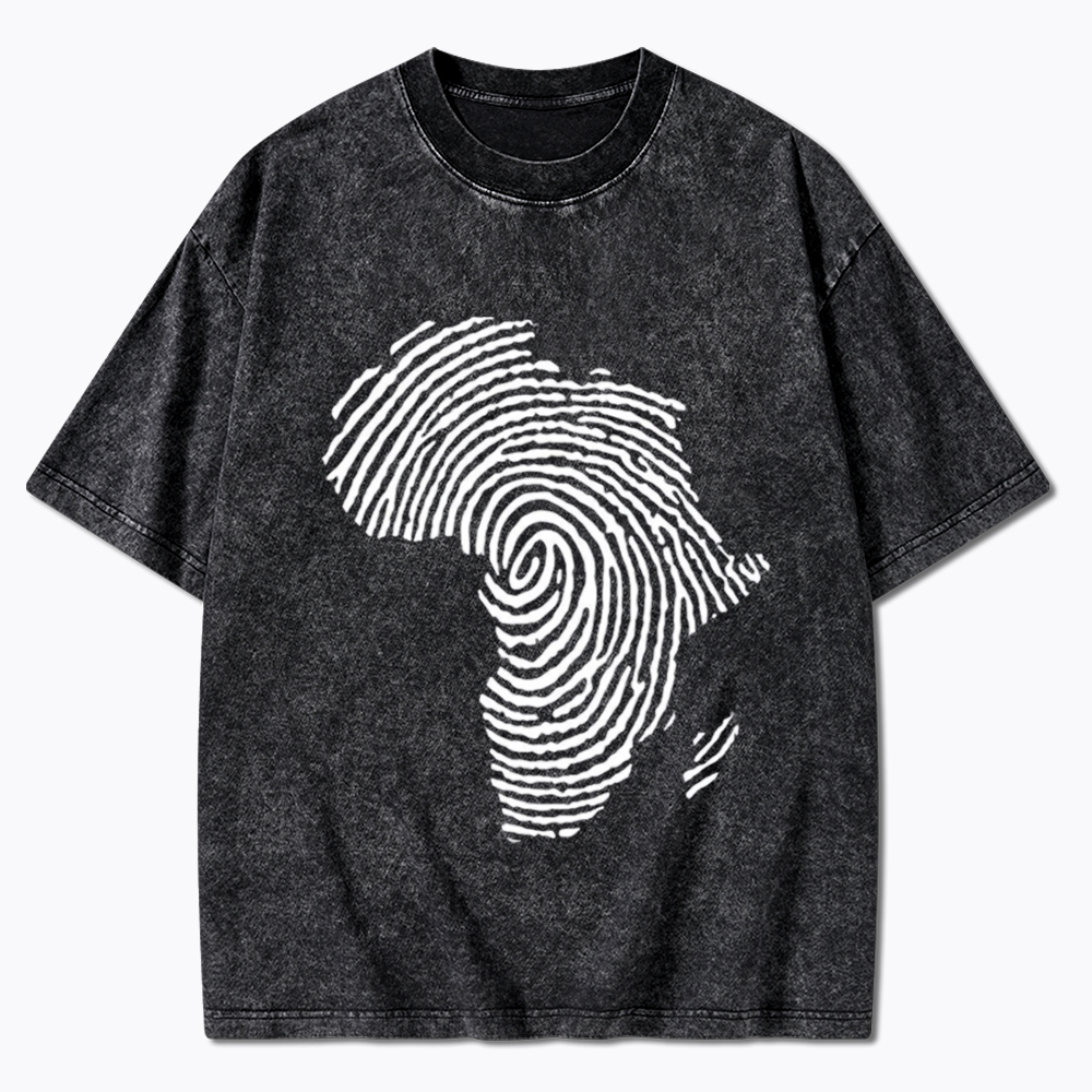Black History African Washed T-Shirt