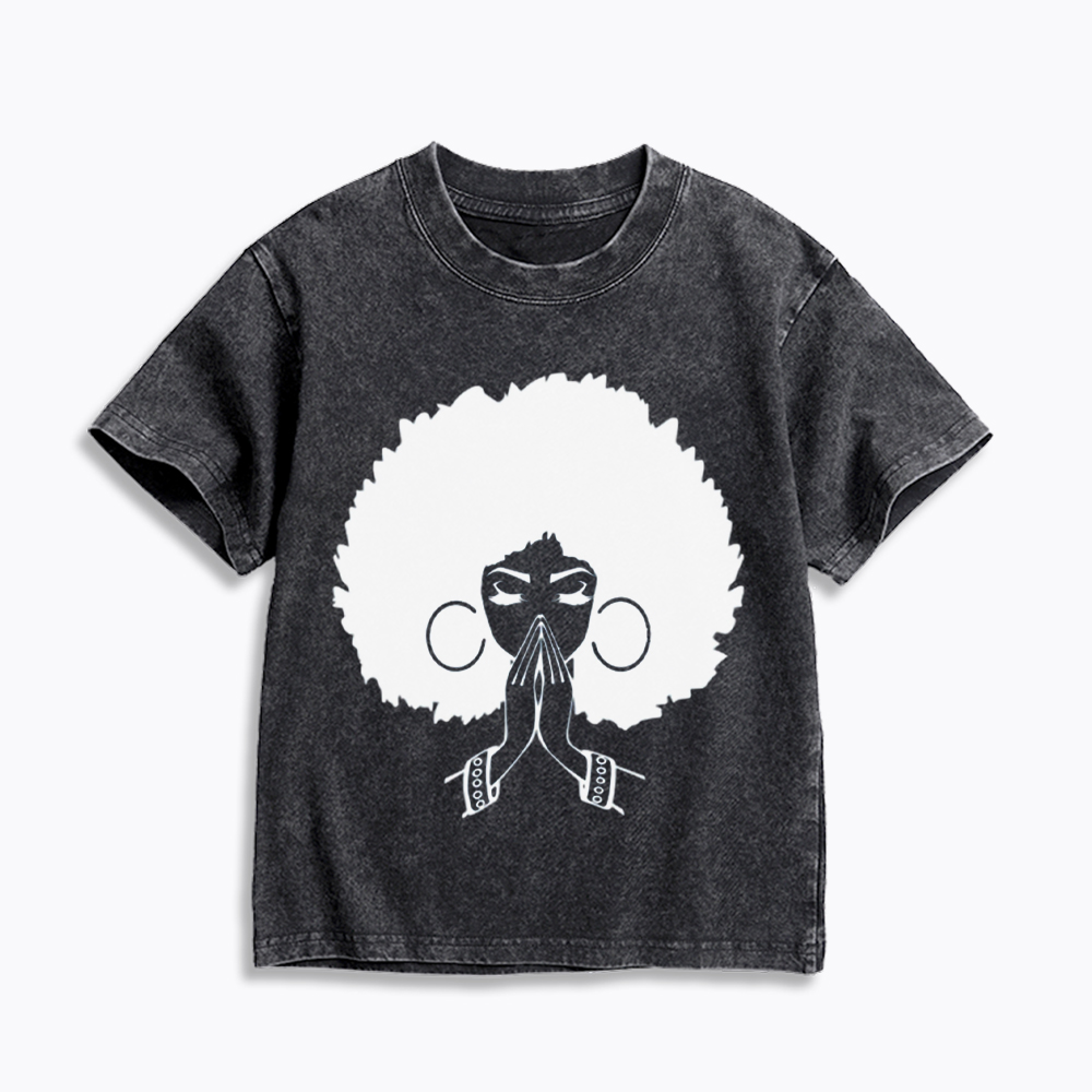 Black Girl Magic Kids Washed T-Shirt