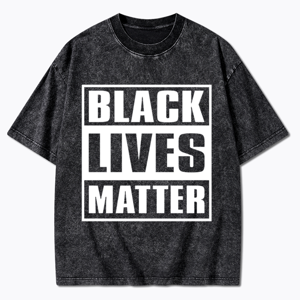 Black Lives Matter Equality Rights Washed T-Shirt