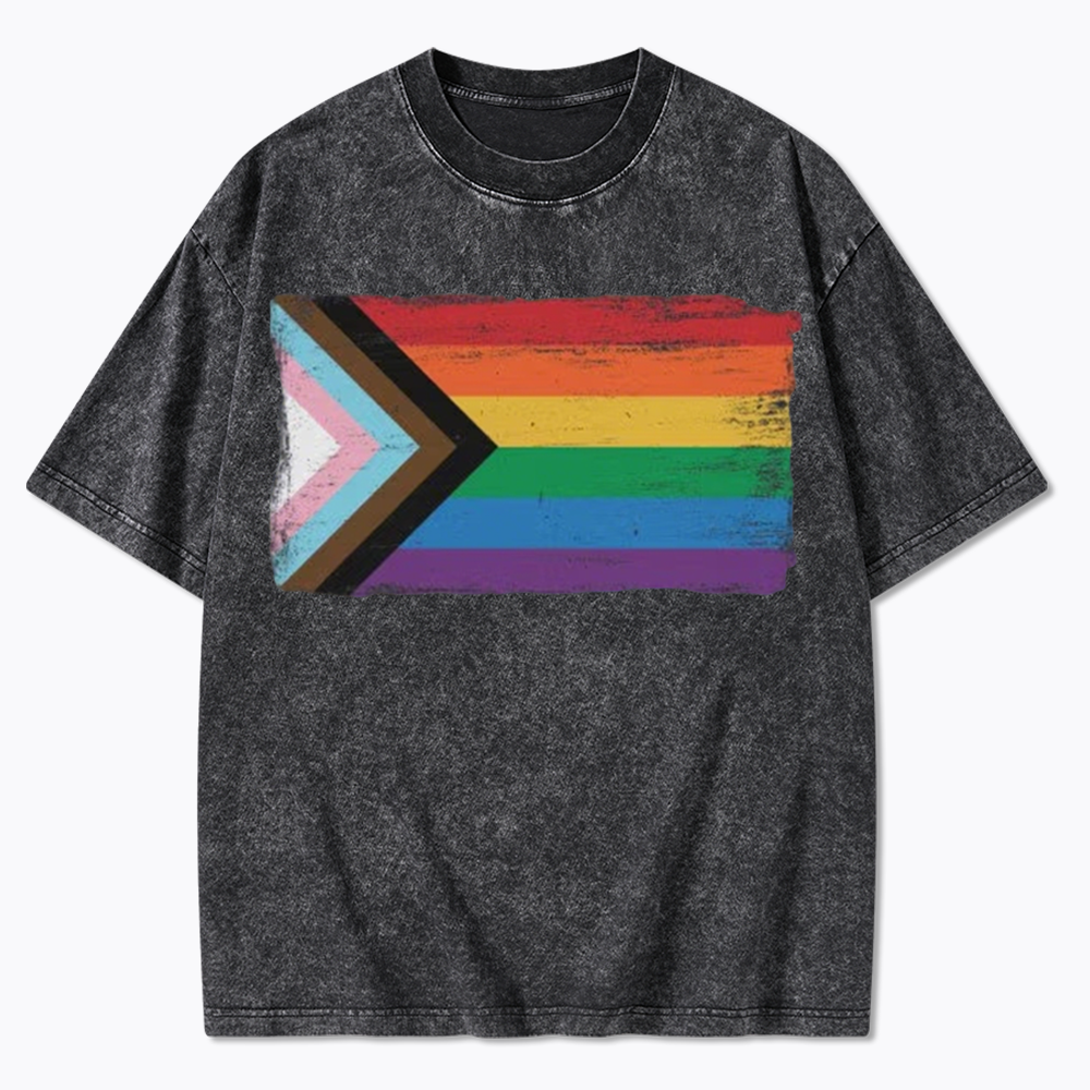 Progress Pride Flag Washed T-Shirt