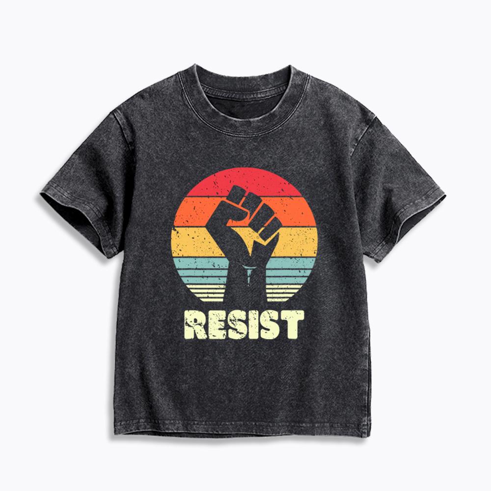 Resist Fist Kids Washed T-Shirt