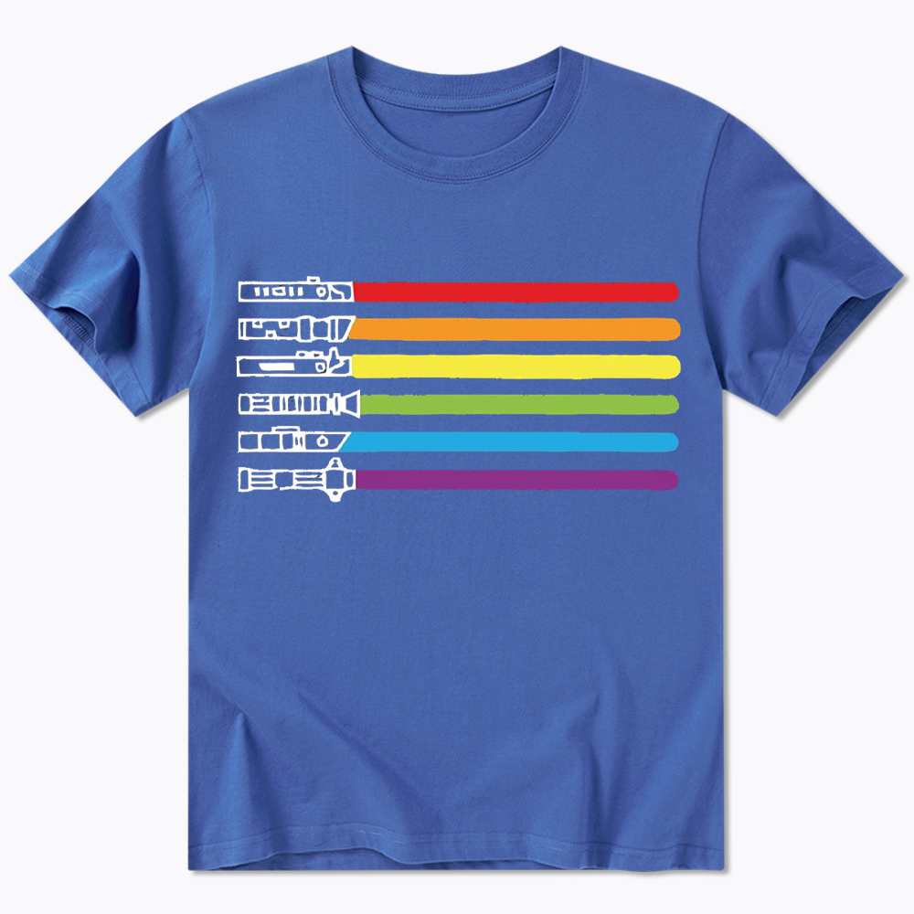 Rainbow Lightsaber Classic T-Shirt