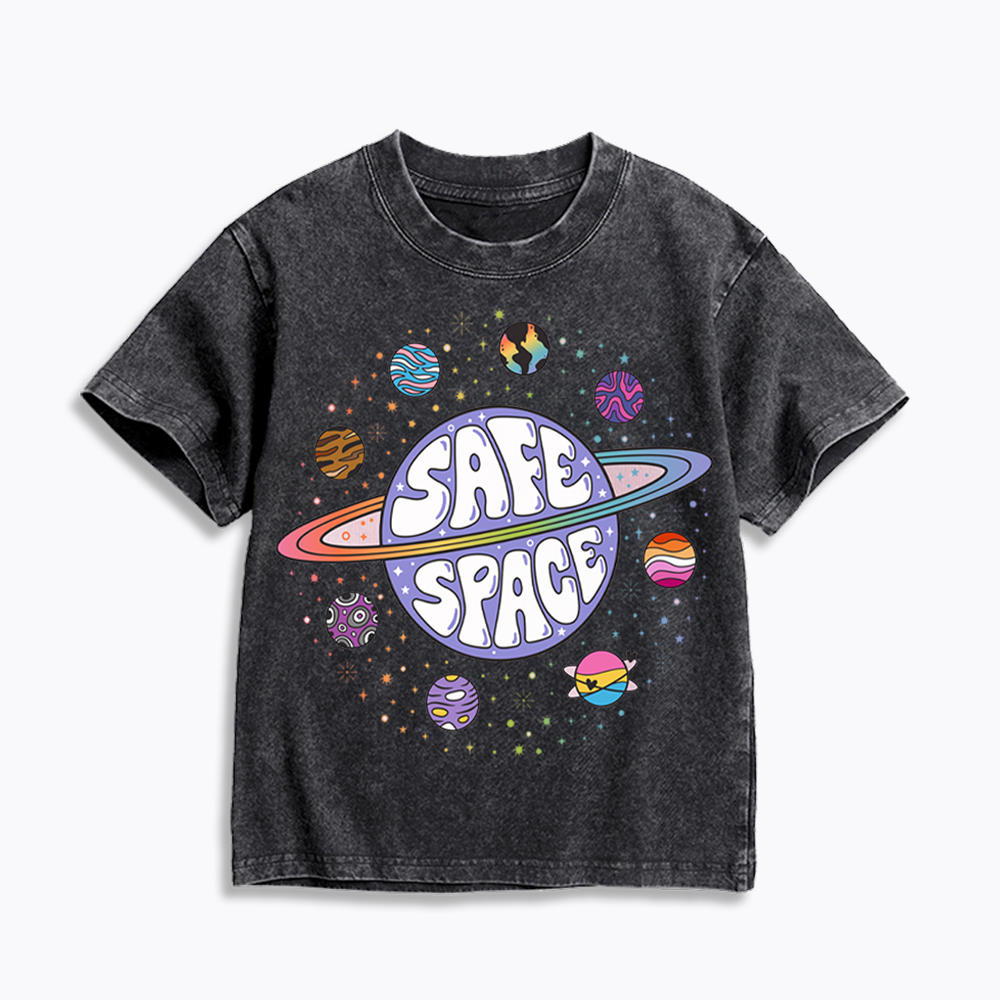 Safe Space Kids Washed T-Shirt 