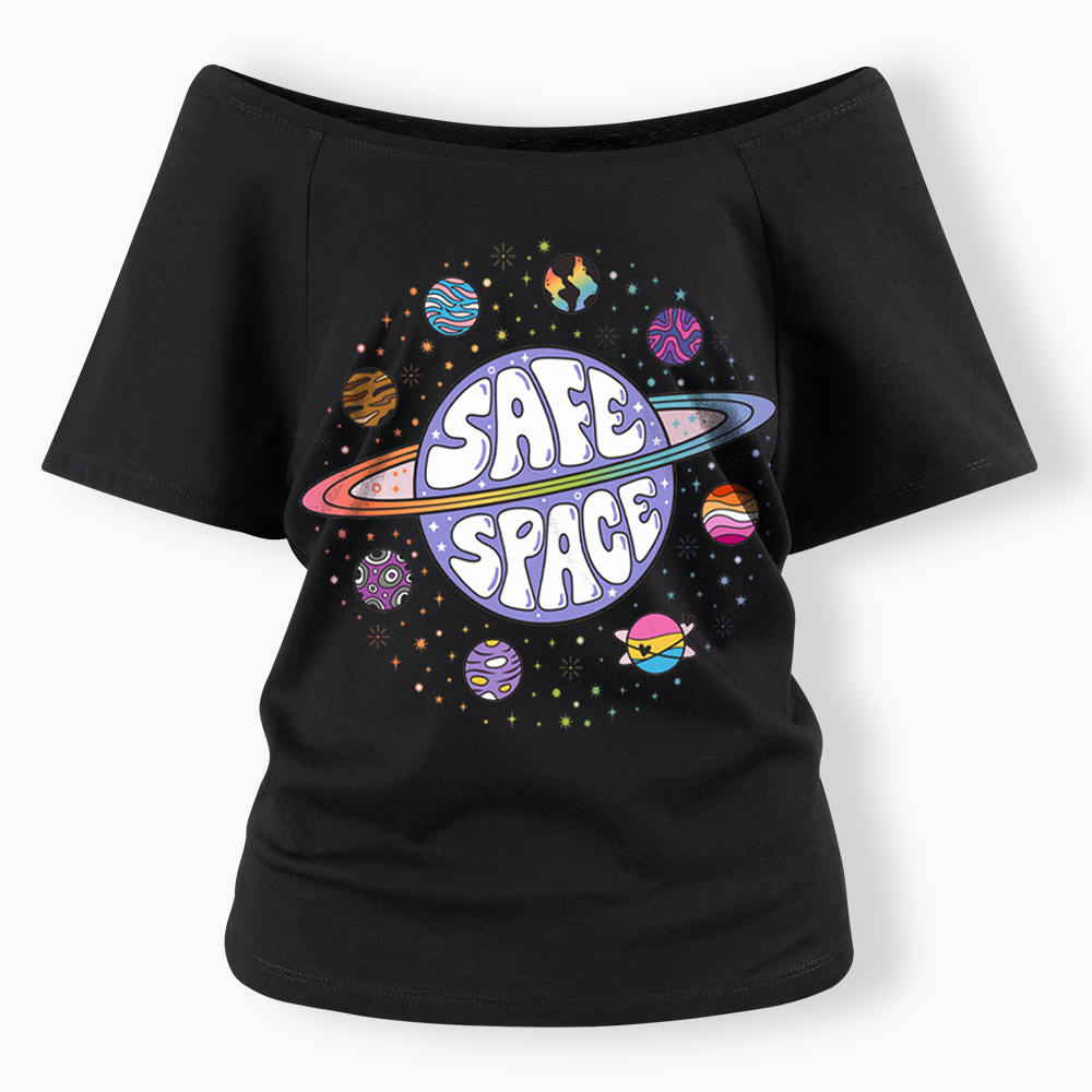 Safe Space Off Shoulder T-shirt