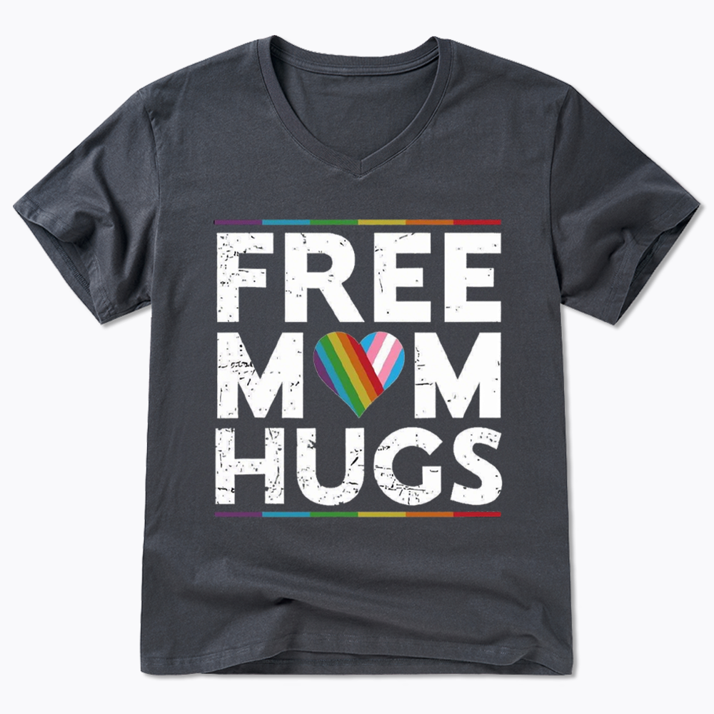 Free Mom Hugs V-Neck Classic T-Shirt