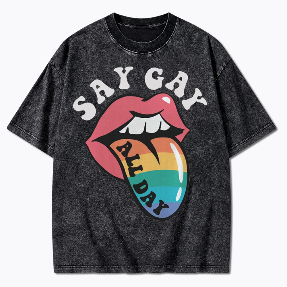Cute Pride Washed T-Shirt