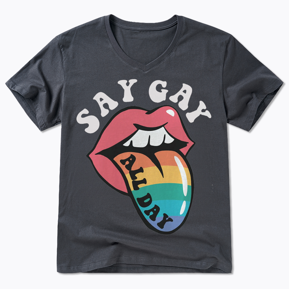 Cute Pride V-Neck Classic T-Shirt