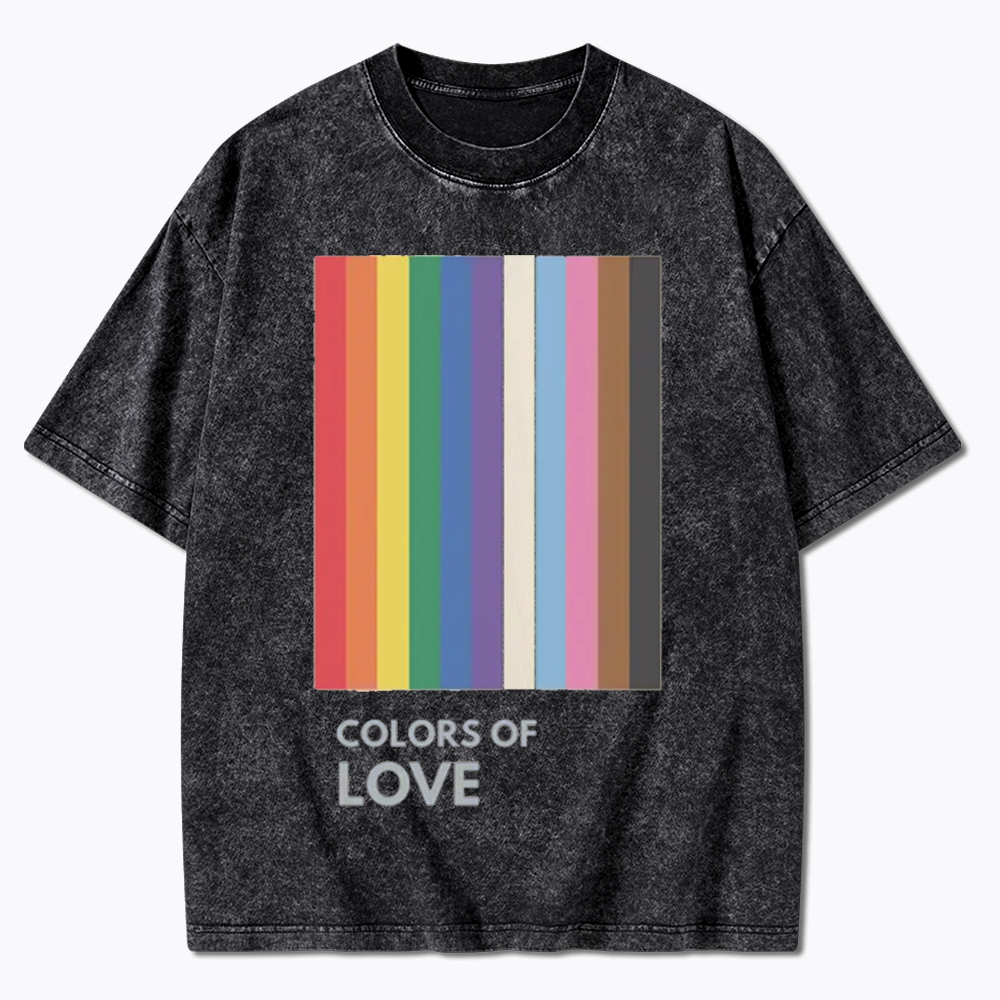 Colors of Love Washed T-Shirt