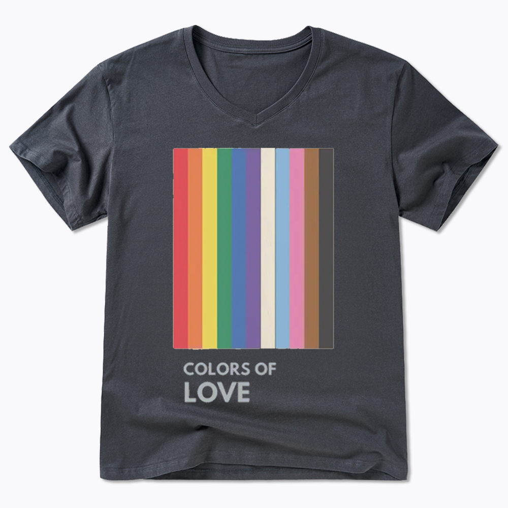 Colors of Love V-Neck Classic T-Shirt