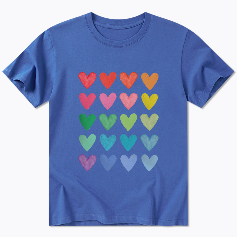Rainbow Hearts Classic T-Shirt