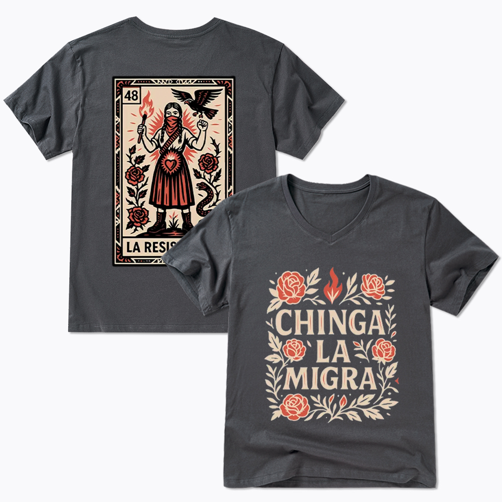 Chinga La Migra V-Neck Classic T-Shirt