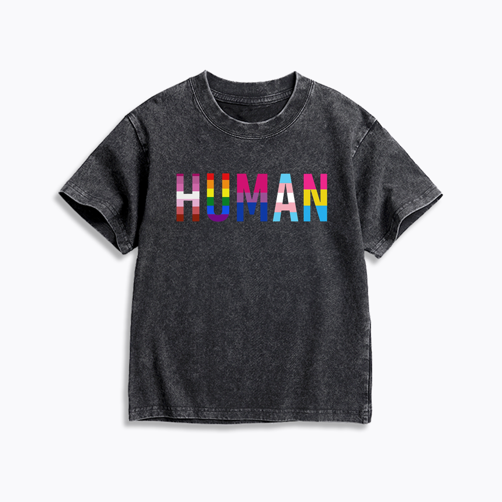 Human Rights Kids Washed T-Shirt
