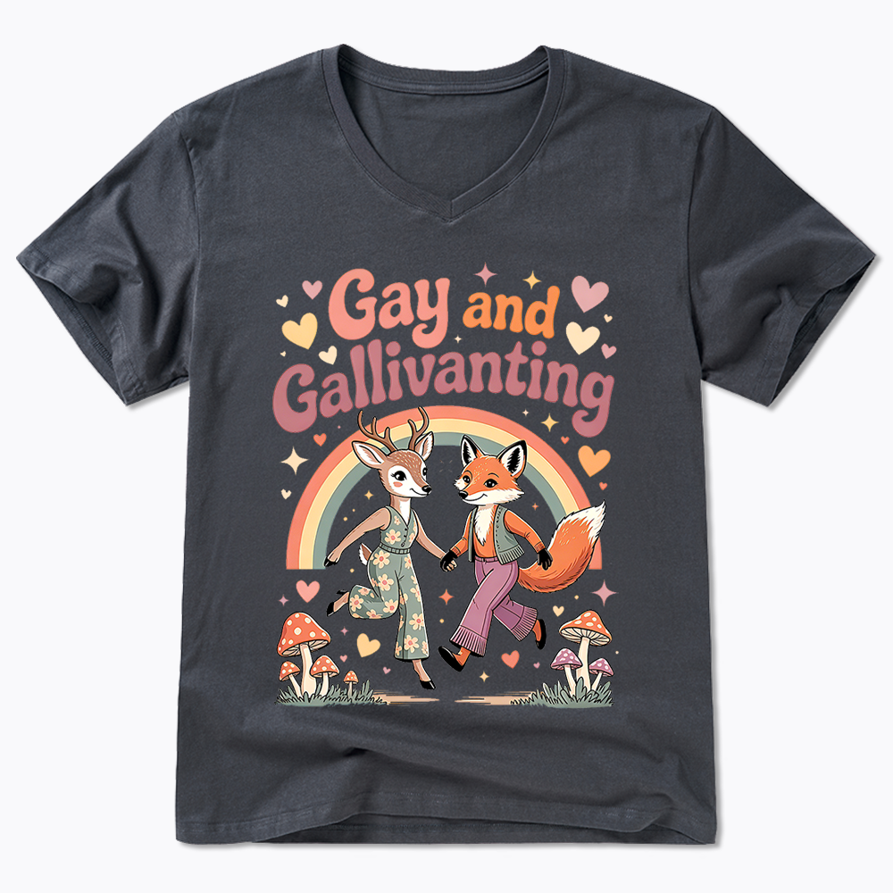 Gay and Gallivanting V-Neck Classic T-Shirt