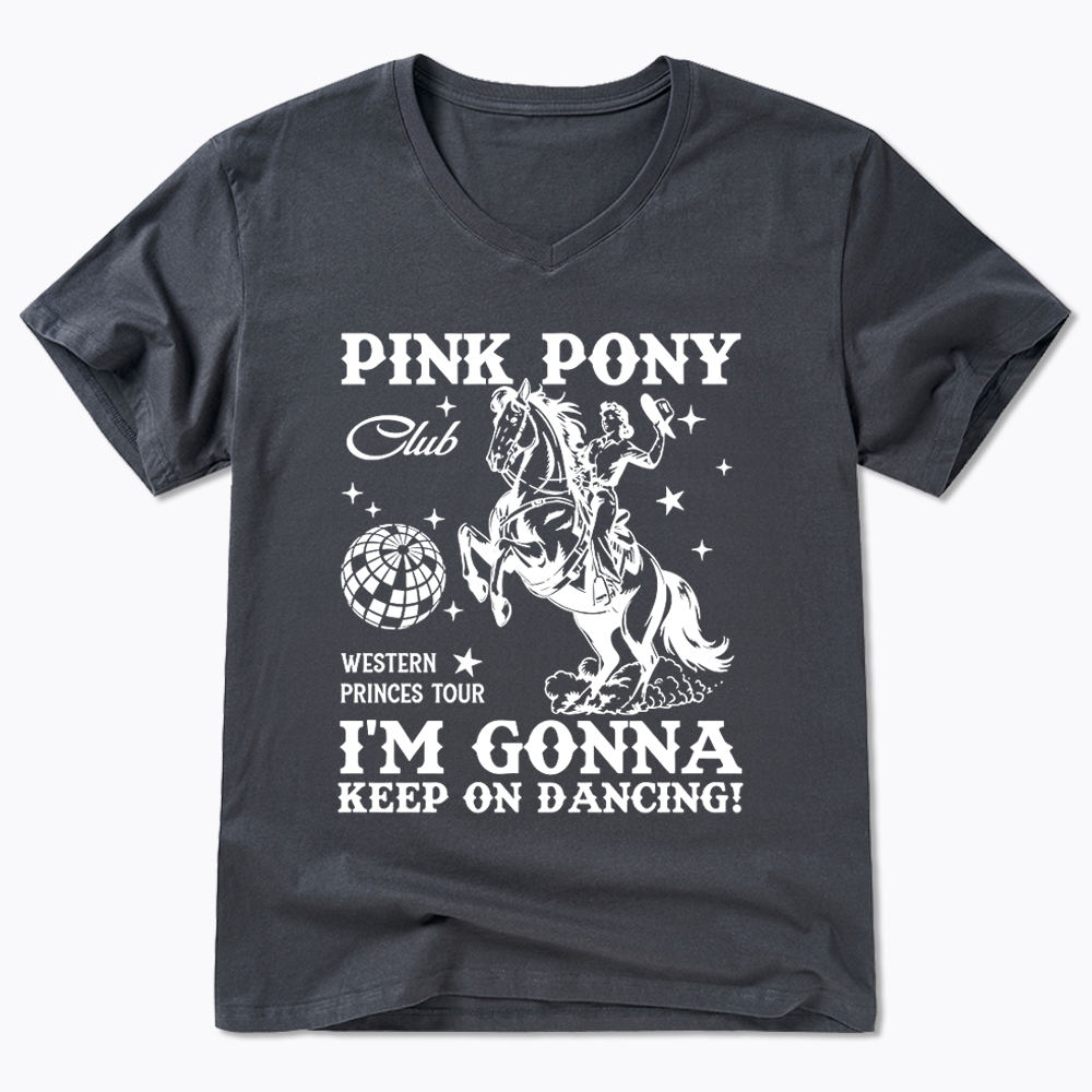Pink Pony Club V-Neck Classic T-Shirt