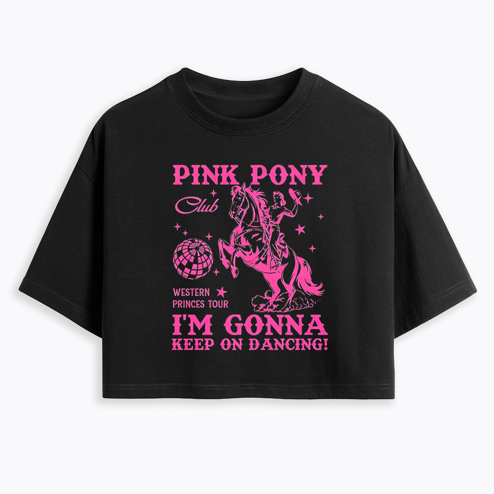 Pink Pony Club Cropped T-Shirt
