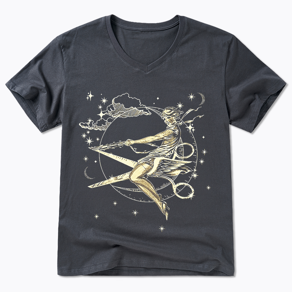 Scissors Witch Lesbian V-Neck Classic T-Shirt