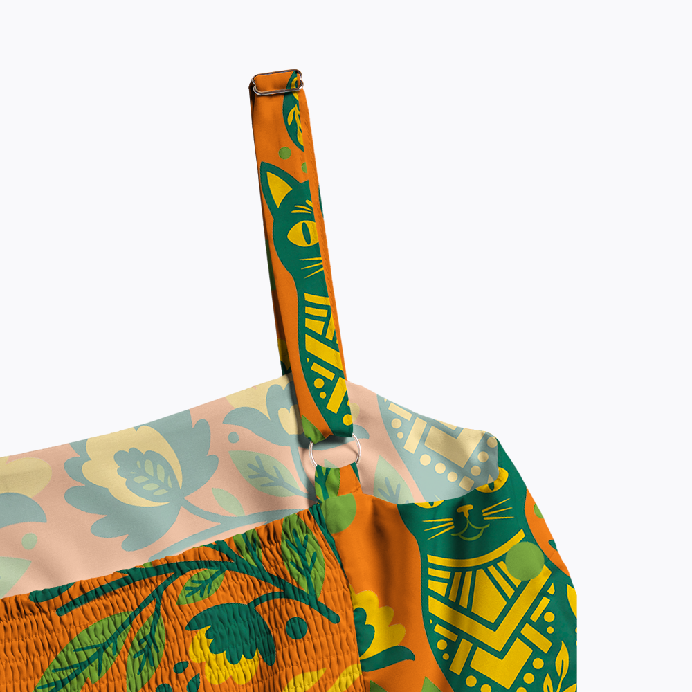 Subtle Chinga La Migra Cat Maxi Dress