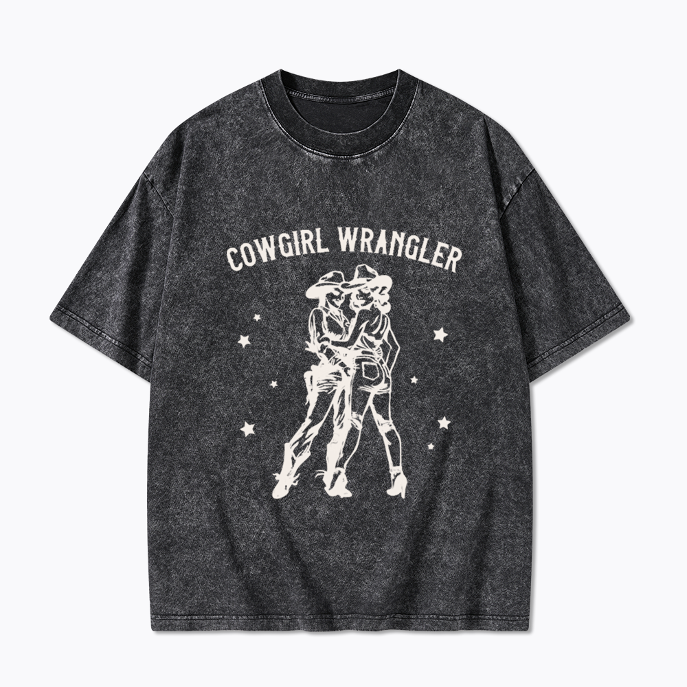 Gay Cowgirl Washed T-Shirt