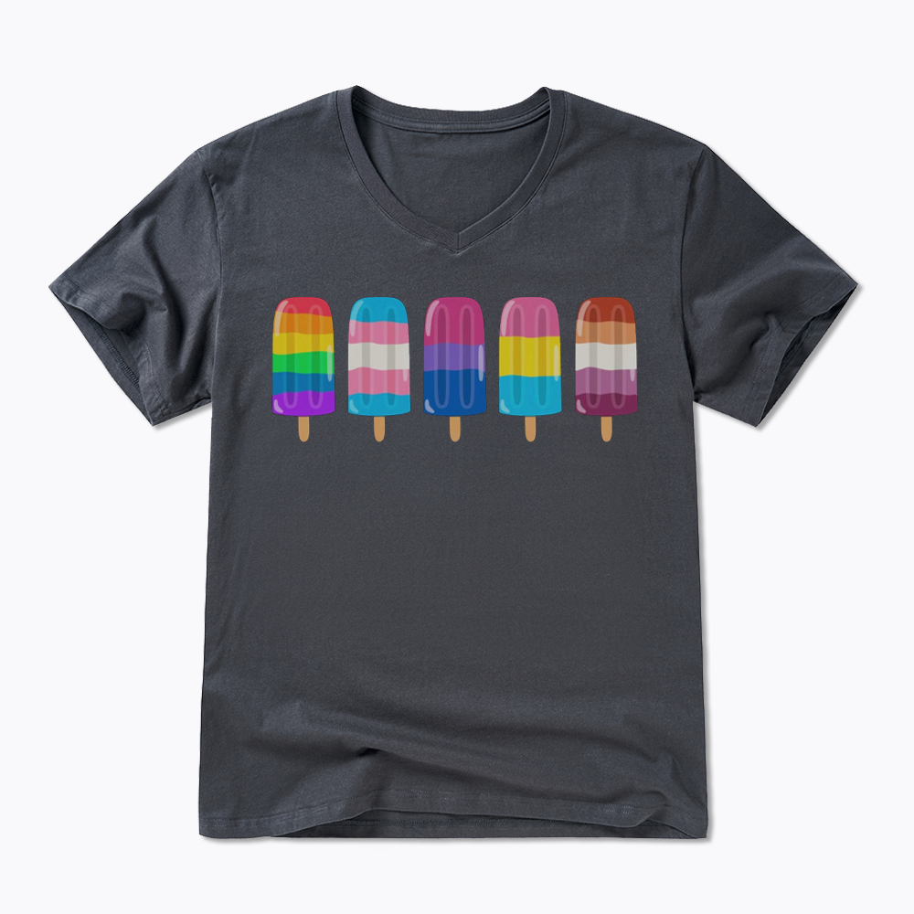 Pride Ice Pops V-Neck Classic T-Shirt