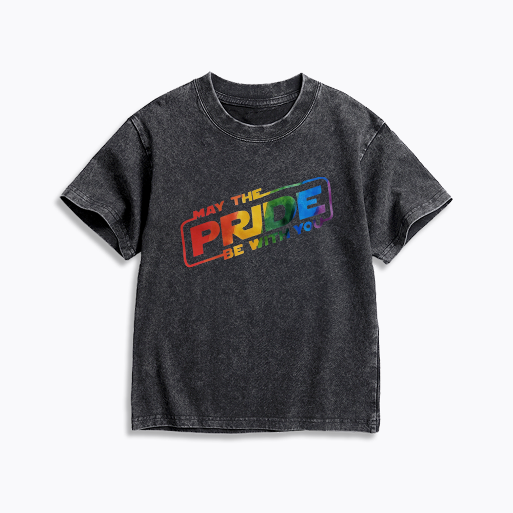 Rainbow Pride Kids Washed T-Shirt
